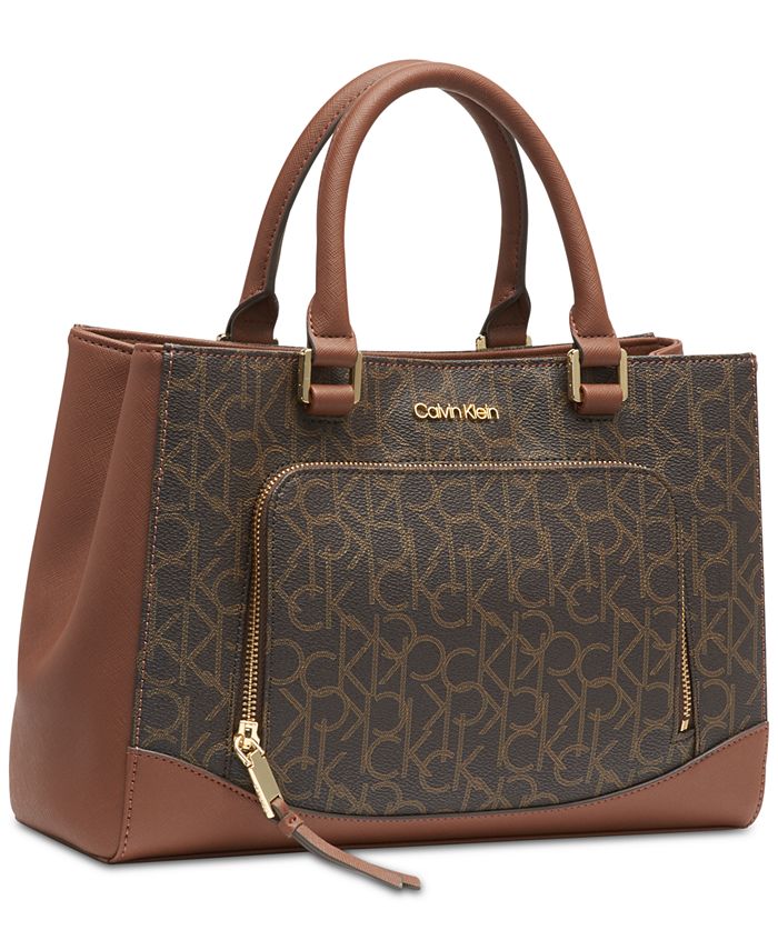 Calvin Klein Hudson Signature Satchel Macy's