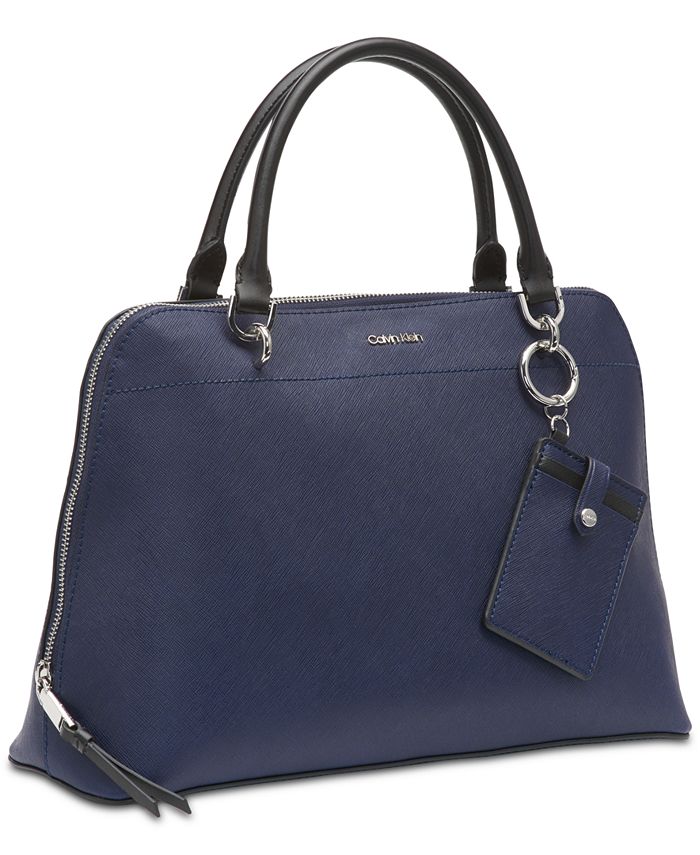 Calvin Klein Hudson Saffiano Leather Satchel Macy's