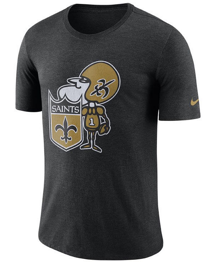 Nike Men's New Orleans Saints Historic Crackle T-Shirt - Macy's