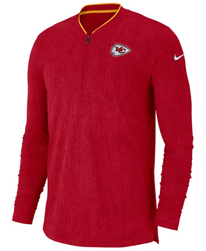 Nike Men's Kansas City Chiefs Coaches QuarterZip Pullover Macy's