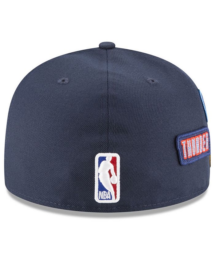 New Era Oklahoma City Thunder On-Court Collection 59FIFTY FITTED Cap ...