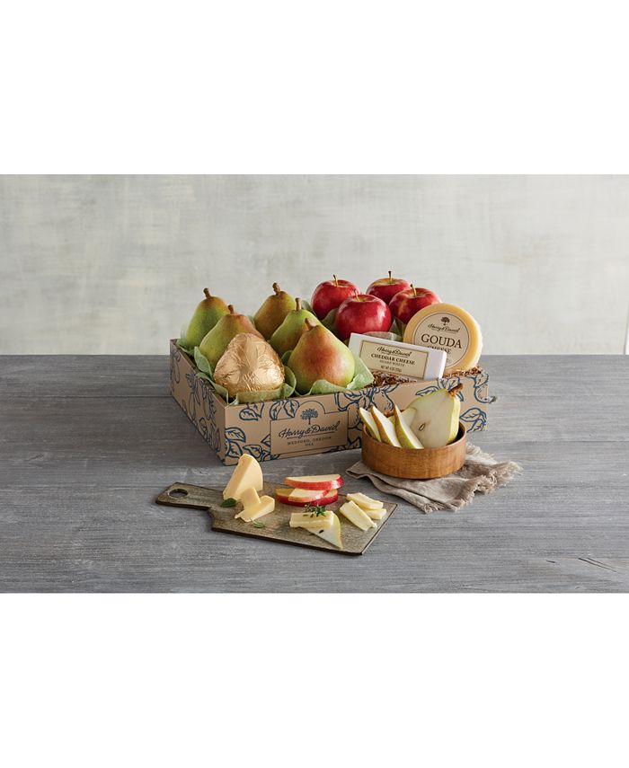 Harry & David Classic Pears, Apples & Cheese Gift Set Macy's