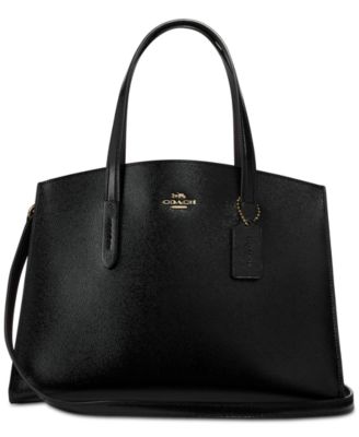 COACH Charlie Carryall in Crossgrain Patent Leather Macy s