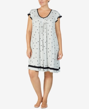 ELLEN TRACY PLUS SIZE YOURS TO LOVE SHORT SLEEVES NIGHTGOWN
