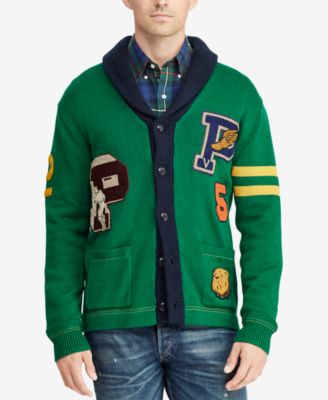 Ralph lauren letterman sweater best sale