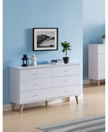 Furniture of America - Modern Massenburg III 6 Drawer Dresser