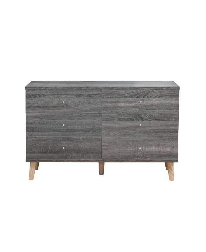 Furniture Massenburg III Distressed 6Drawer Dresser Macy's