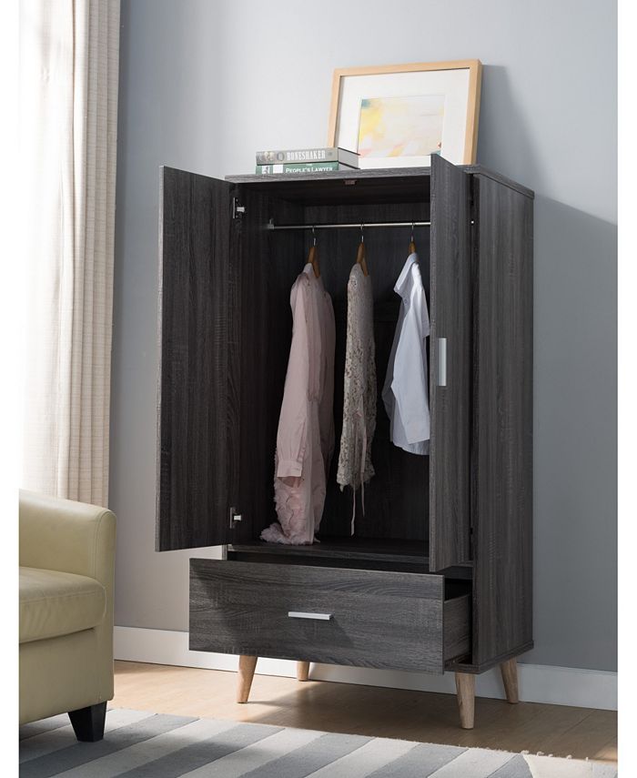 Furniture of America Modern Massenburg Wardrobe Armoire Macy's