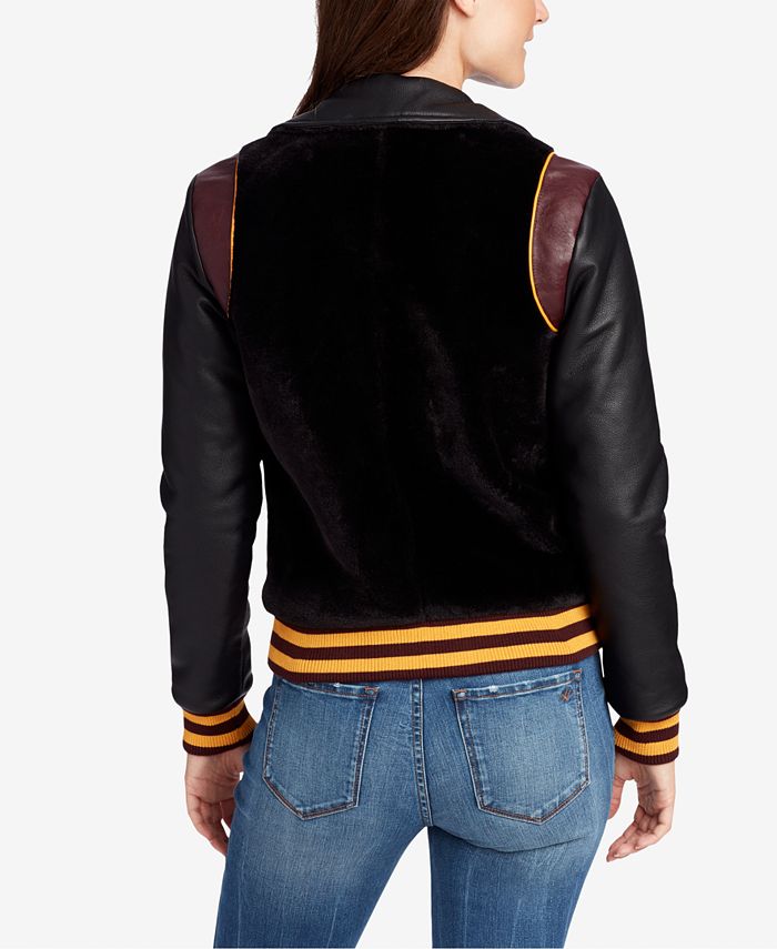 WILLIAM RAST Noelie MixedMedia Varsity Jacket Macy's