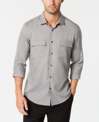 Alfani Men's Brushed Utility Shirt, Created for Macy's - Macy's