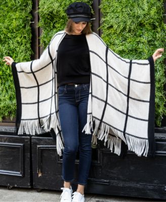 Vince Camuto - Feels Like Check Fringe Ruana