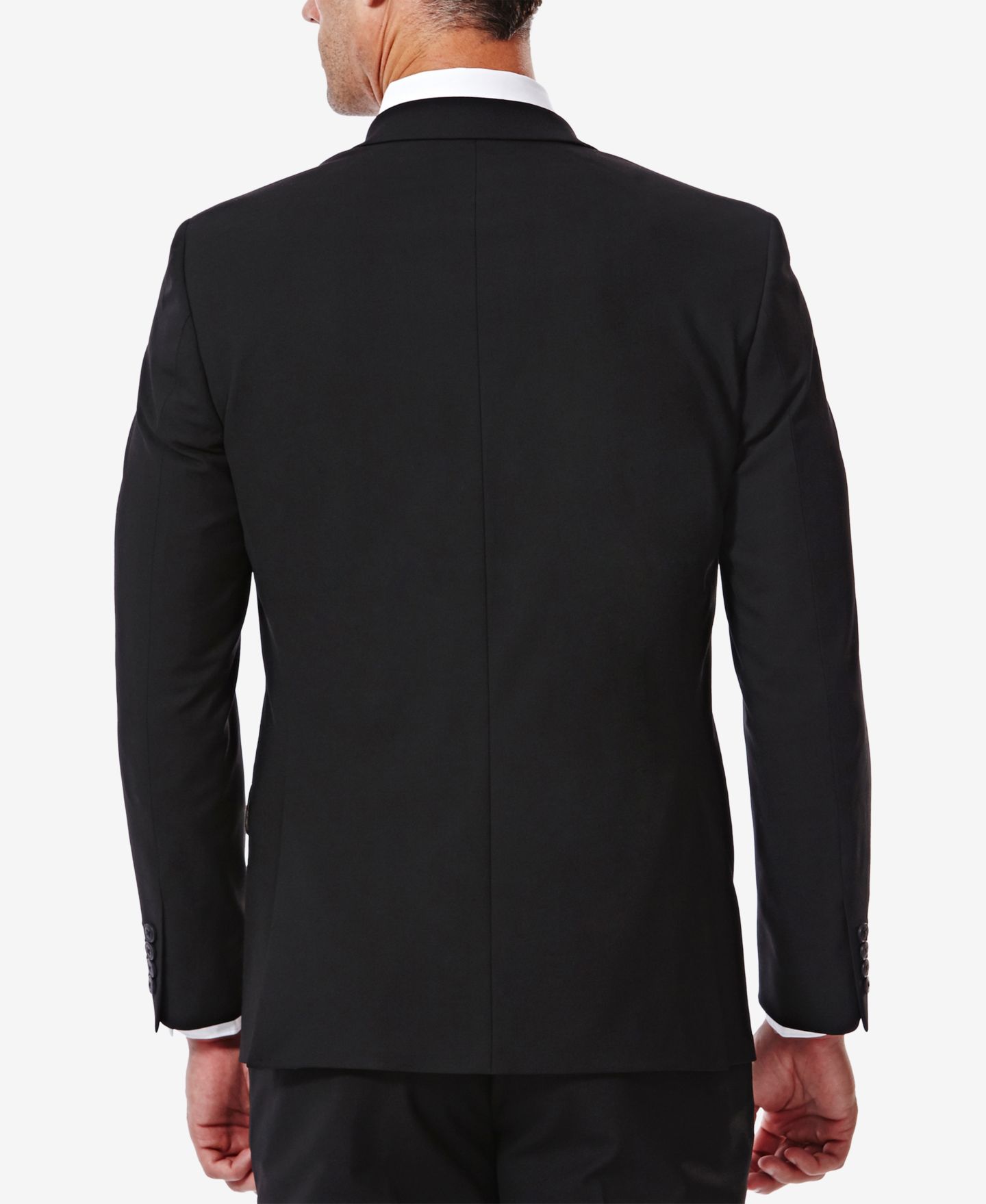 Мужской пиджак Haggar JMH 4 Way Stretch Slim Fit Suit, цвет: Чёрный — фото 2