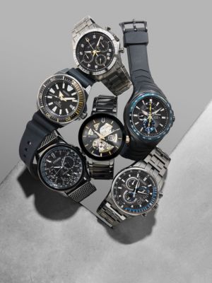 Men's Futuro Black Stainless Steel Bracelet Watch 42mm