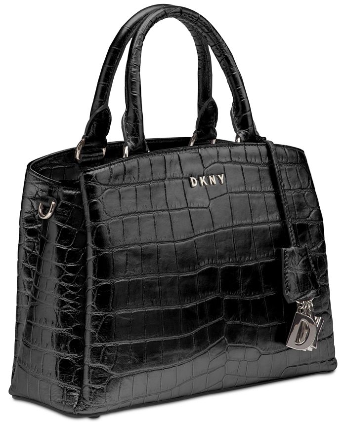 DKNY Paige Croc Embossed Satchel, Created for Macy's Macy's