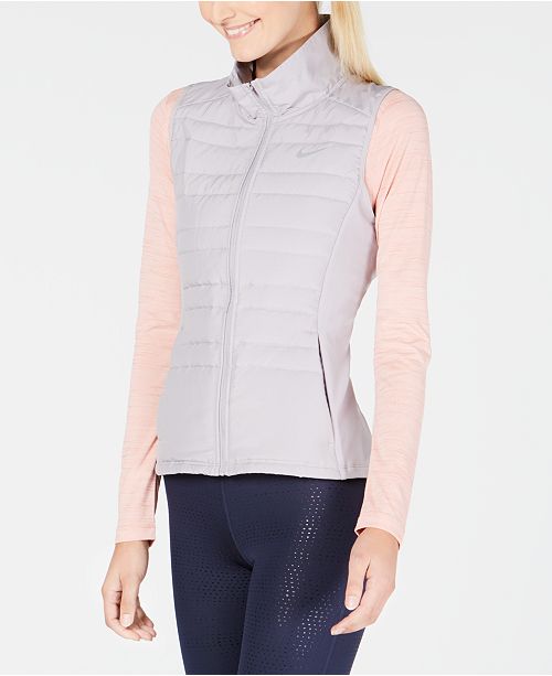 nike women's essential filled running vest