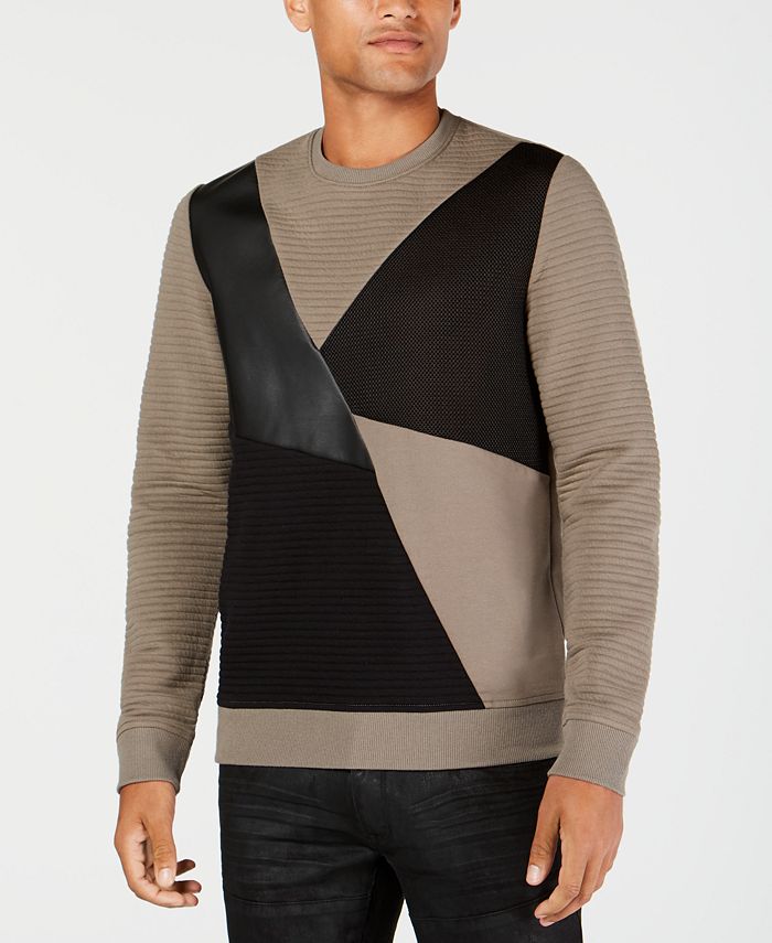 Inc men's colorblocked hooded sweater clearance