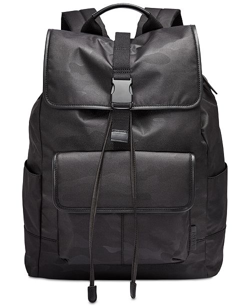 Fossil Men's Buckner Ruck Sack Backpack & Reviews All Accessories