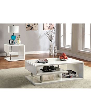 Furniture of America - Lazer End Table, Quick Ship