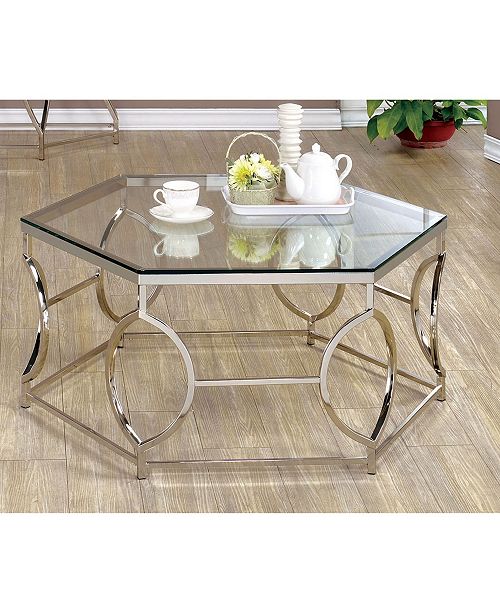 Furniture Of America Annette Chrome Coffee Table Reviews