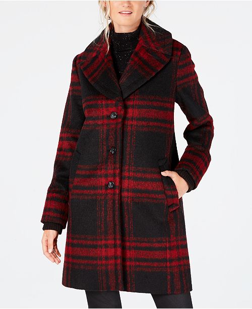 Vince Camuto ShawlCollar Textured Wool Coat & Reviews Coats Women Macy's