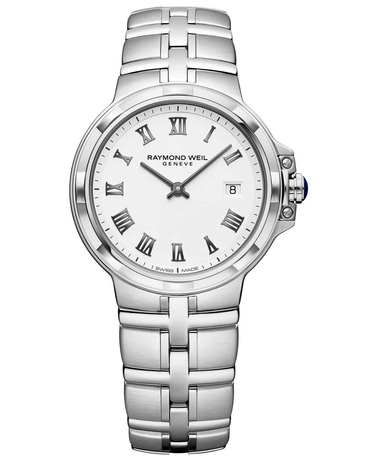 Raymond Weil Women's Swiss Parsifal Stainless Steel Bracelet Watch 30mm In Sapphire
