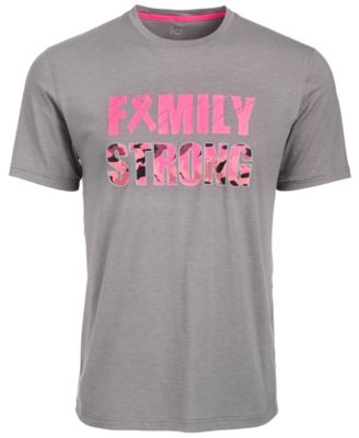 Ideology - Men's Breast Cancer Awareness Family Strong T-Shirt