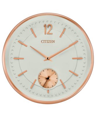 Citizen - Gallery Rose Gold-Tone & Ivory Wall Clock