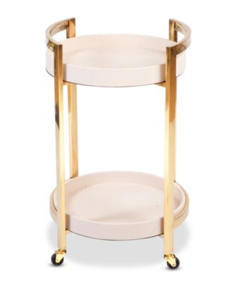8 Oak Lane - PINK ROUND BAR CART