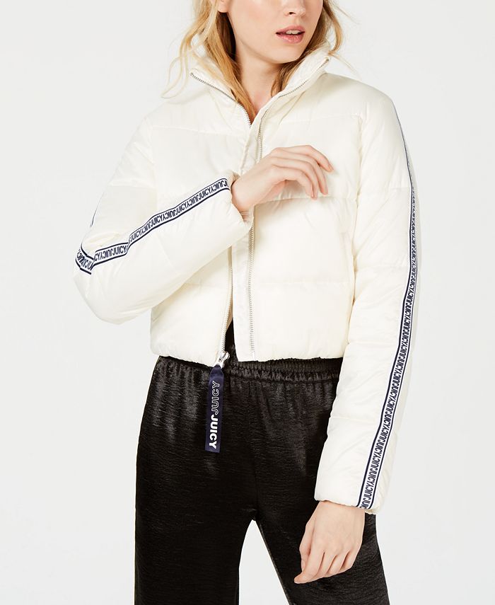 Juicy Couture Repeat Logo Sleeve Puffer Jacket Macy s