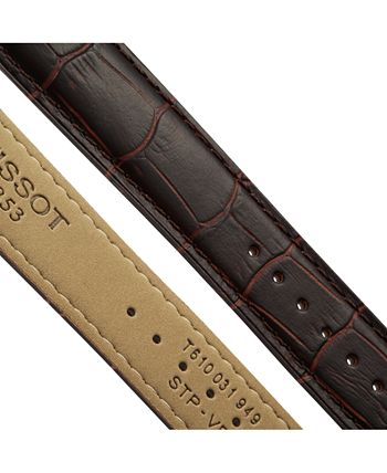 Tissot - Men's Swiss Tradition Brown Leather Strap Watch 42mm