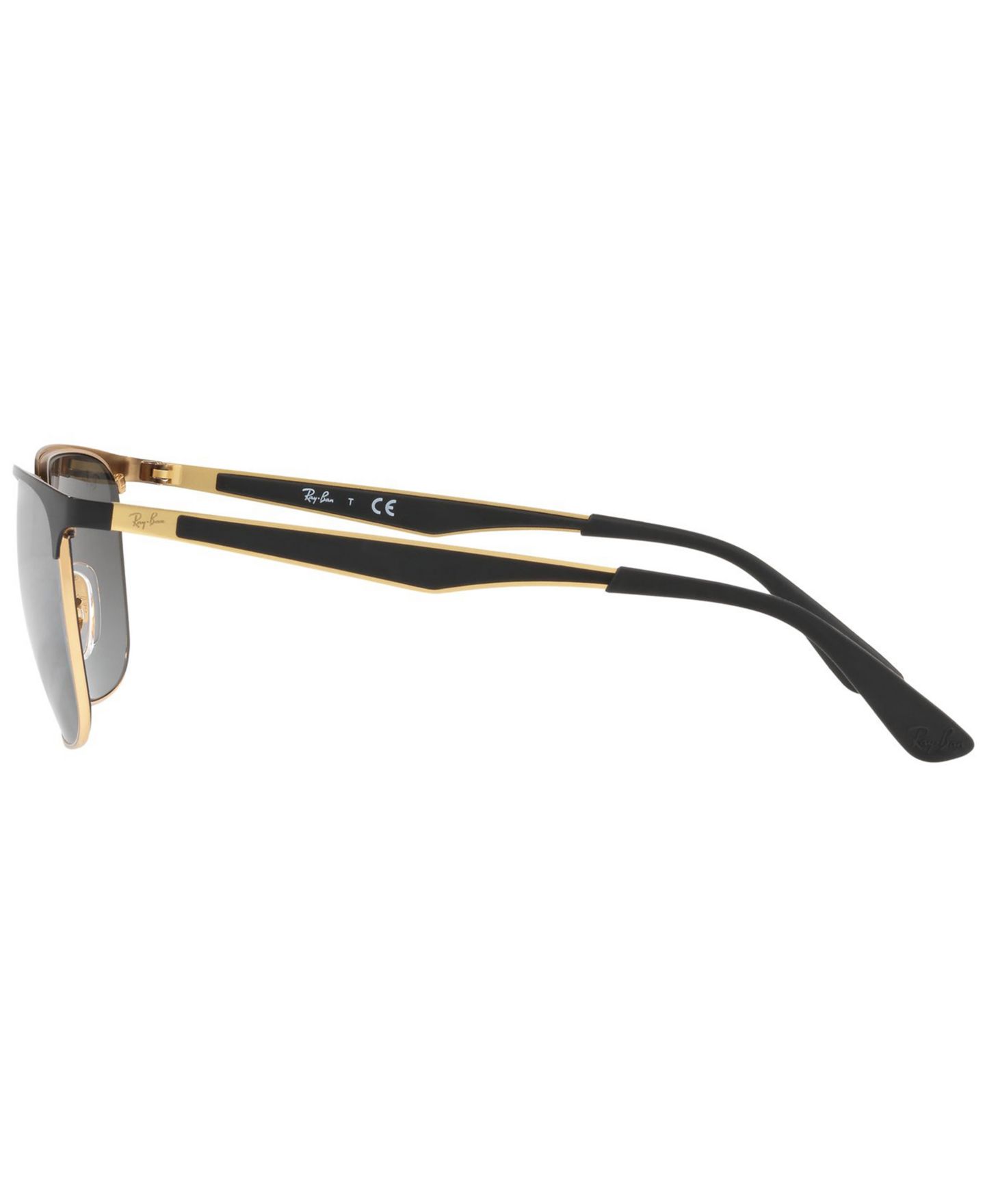 Женские солнцезащитные очки Ray-Ban Sunglasses, RB3569, цвет: Золотой чёрный / Серый серебряный градиентный — фото 7
