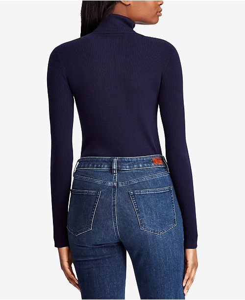 Lauren Ralph Lauren Ribbed Turtleneck Sweater Sweaters Women Macy's