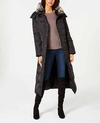 London Fog Faux-Fur-Trim Maxi Puffer Coat & Reviews - Coats & Jackets ...