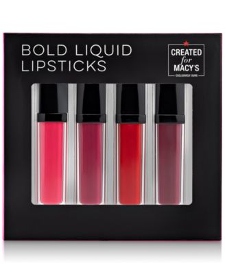 Macy's Beauty Collection - Macy's 4-Pc. Bold Liquid Lipsticks Set
