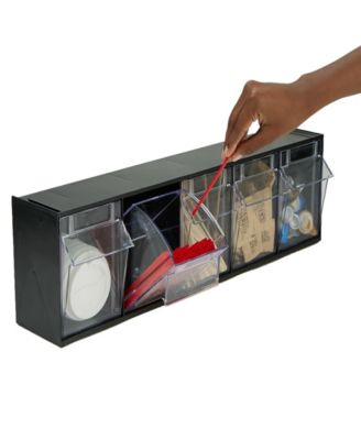 Mind Reader Multi Purpose Storage Tilt Drawer, Black