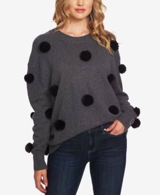 womens pom pom sweater