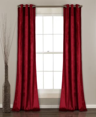 Lush Décor - Prima Velvet 38" x 84" Curtain Set