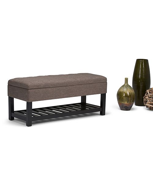 Simpli Home Memphis Storage Ottoman Reviews Furniture Macy S