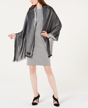 Calvin Klein Lightweight Metallic Evening Wrap