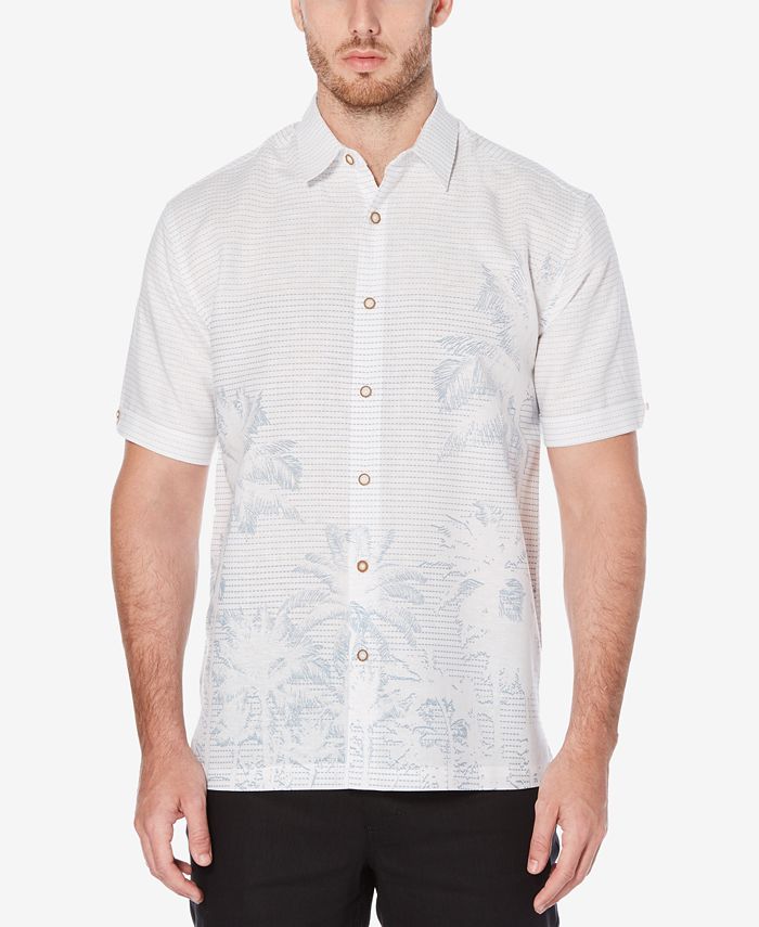 Cubavera Men's Dash-Print Palm Tree Shirt - Macy's