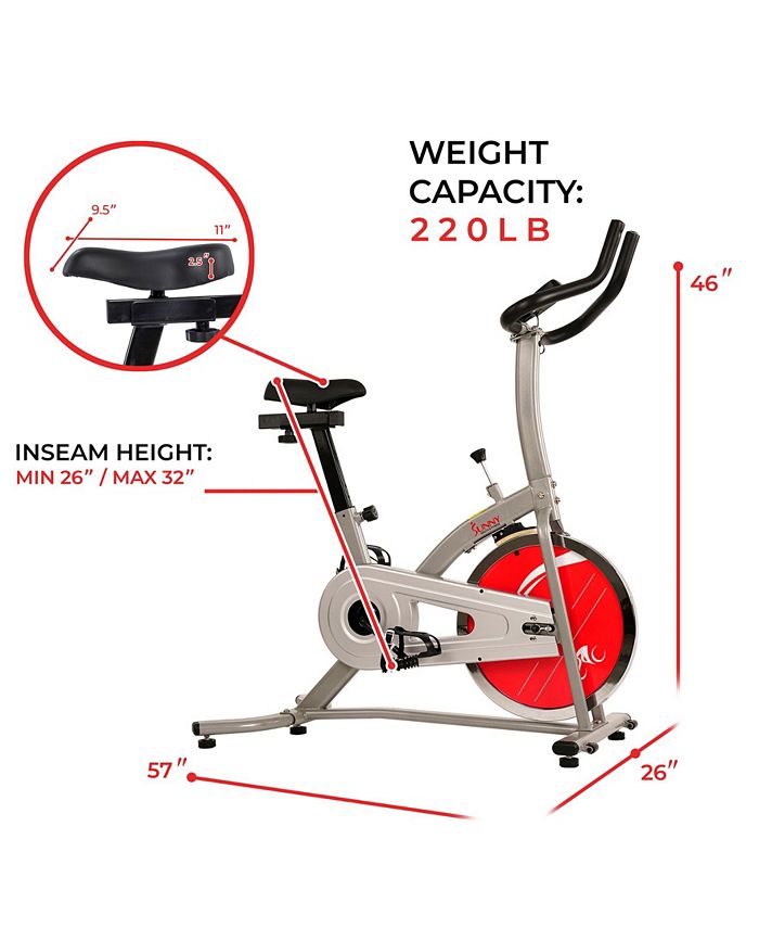 sunny health and fitness bike assembly