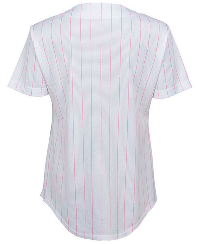 Majestic Girls' Chicago Cubs Jersey in Pink