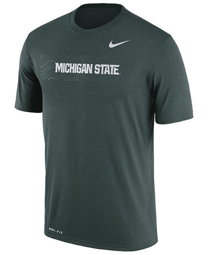 Nike Men's Michigan State Spartans Legend Staff Sideline T-Shirt - Macy's