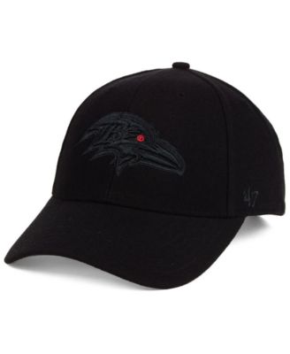 '47 Brand - Black & Black MVP Strapback Cap