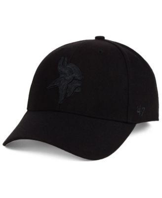 '47 Brand - Black & Black MVP Strapback Cap