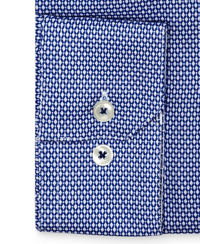 Ryan Seacrest Distinction Men's Active Slim Fit Non Iron Performance Stretch Dobby Dress Shirt Pink Size 16X32X33