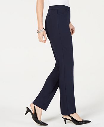 Alfani Womens Trouser Leg Modern Blue Size Small