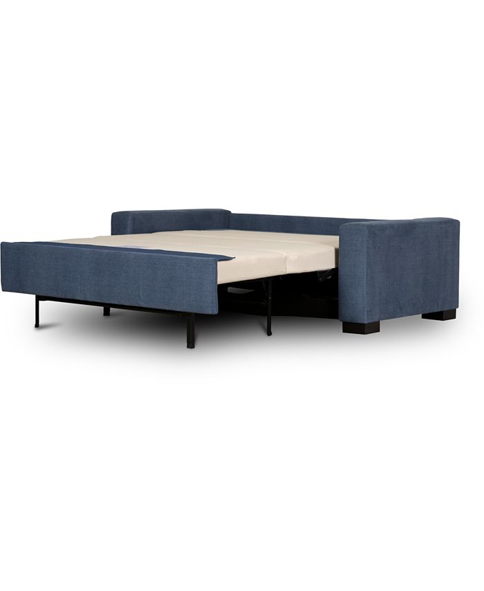 Alaina Ii 77 Fabric Queen Sleeper Sofa Bed Created For Macy S Denim