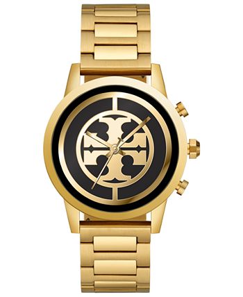 Tory Burch Women s Gigi ToryTrack Gold Tone Stainless Steel
