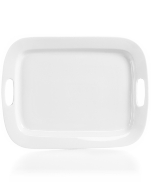 The Cellar Whiteware Handled 19" Rectangular Platter, Created for Macy's